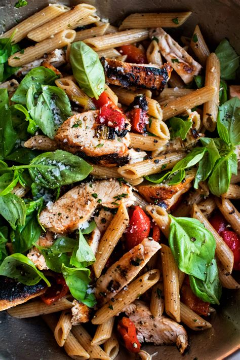 Weeknight Grilled Chicken Pasta Salad With Balsamic Vinaigrette The