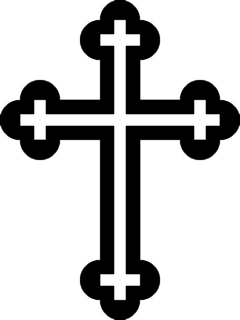 Black And White Cross Clip Art