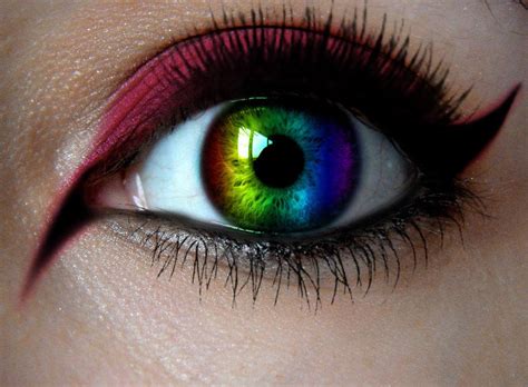 Rainbow Colored Eye Contacts