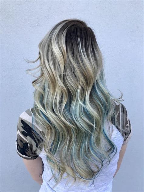 Sumptuous Blue Hair Highlights For Women HairstyleCamp