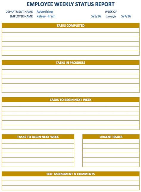 To my boss and supervisor, mr. Weekly Report Template | Progress report template, Progress report, Report template