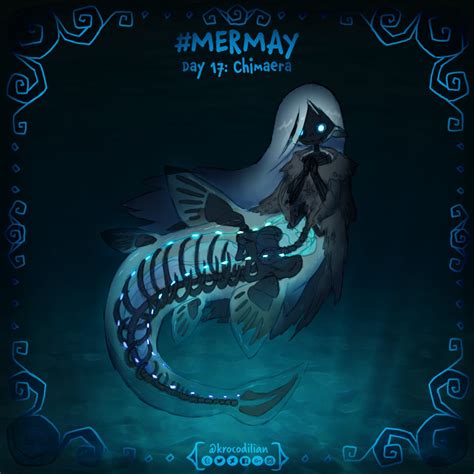 Krocodilian On Twitter Mermay Day 17 Chimaera Very Spoopy Fish 👻👻👻