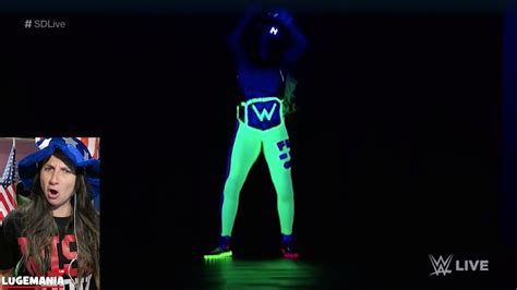 WWE Smackdown 7 4 17 Naomi S Glowing Championship YouTube