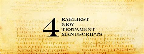 The Earliest New Testament Manuscripts Bible Archaeology Report