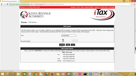 Kenya revenue authority (kra), is an agency of the government of kenya that is responsible for the assessment, collection and accounting for all revenues that are due to. How to verify Kenya revenue authority personal ...