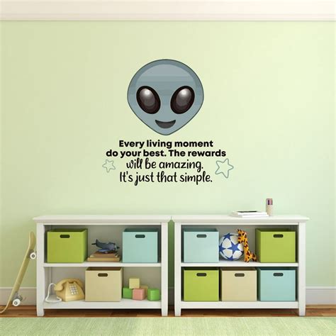 Your Best Alien Aliens Life Quote Cartoon Quotes Decors Wall Sticker