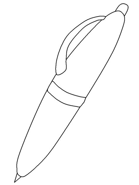 School Pen Coloring Pages Coloring Page Book
