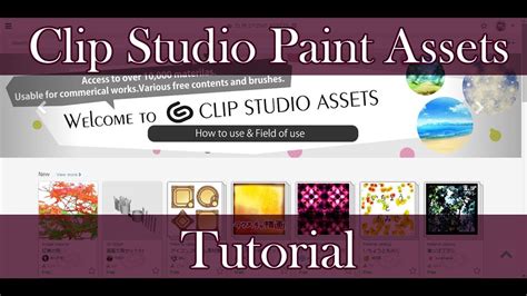 【clip Studio Paint Tutorial】 Csp Assets Youtube