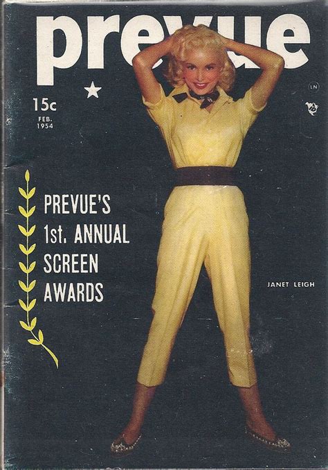 Feb 1954 Prevue Magazine Vol4 2 Janet Leigh Janet Leigh Magazine