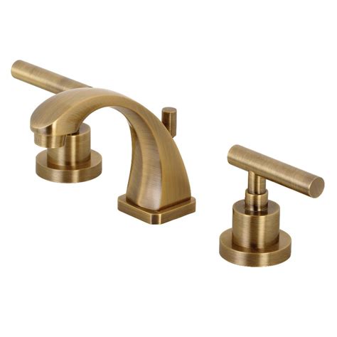 Brass bathroom basin sink waterfall mixer tap faucet with cystal handles gold. Kingston Brass Manhattan 8 in. Widespread 2-Handle ...