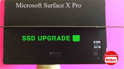 Microsoft Surface X Pro How To Upgrade Or Swap Ssd Youtube