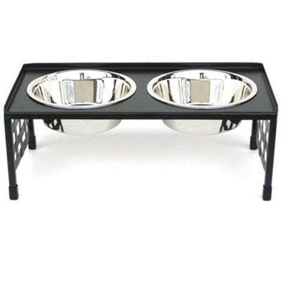 Tray Top Checker Elevated Dog Bowl - Double Bowl Diners Elevated Dog ...