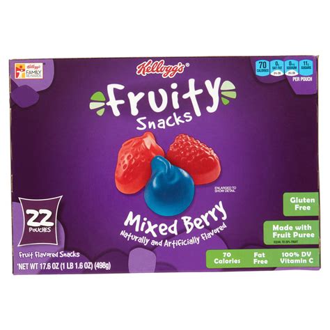 Kelloggs Mixed Berry Fruity Snacks Cool Product Ratings Special