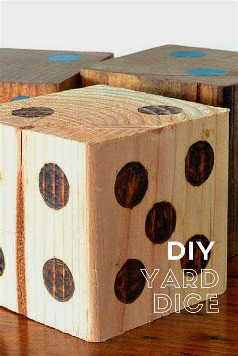How To Make Yard Dice Outdoor Games I Am A Homemaker Pretty Handy