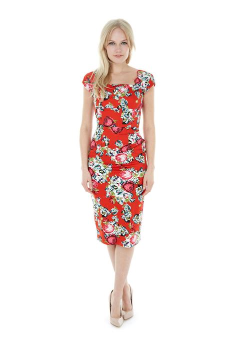 Cara Toulouse Red Pencil Dress Red Pencil Dress Pretty