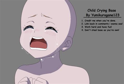 Anime Poses Female Sad Drawing Base Anime Cry Crying Reference Bases