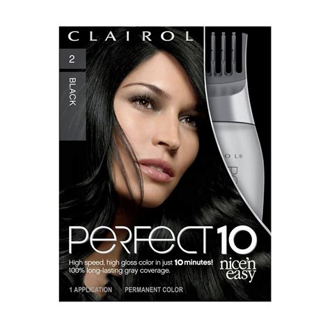 Buy Clairol Nicen Easy Perfect 10 Permanent Hair Dye 2 Black Hair