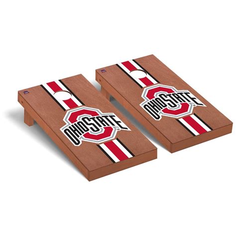 Ohio State Buckeyes 2 X 4 Rosewood Stained Stripe Regulation Cornhole