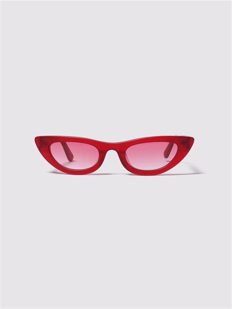 Red Who Me Sunglasses Lazy Oaf Sunglasses Red Frame