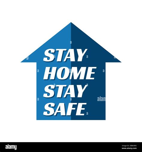 Stay Home Stay Safe Lettering Typography Logo Design Save Campaign