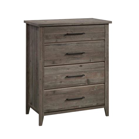 Sauder Summit Station 4 Drawer Pebble Pine Chest Of Drawers 42087 In