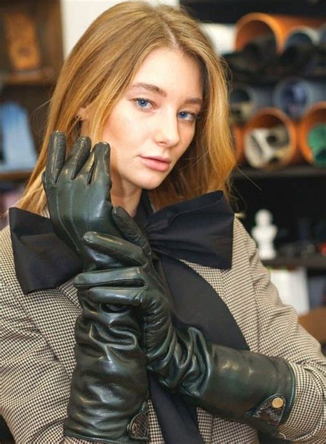 Lederlady ️ Leather Gloves Fashion Gloves Long Gloves