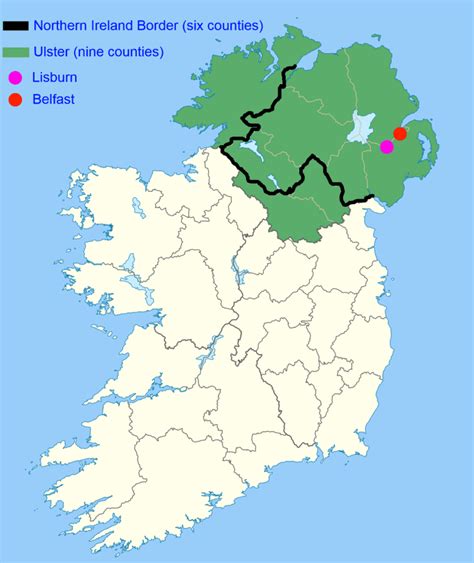 Ulster The Northern Ireland Border And Lisburn Irish Linen Centre