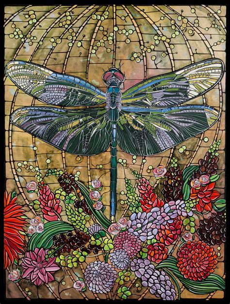 Dragonfly Stained Glass At Duckduckgo Dragonfly Art Nouveau