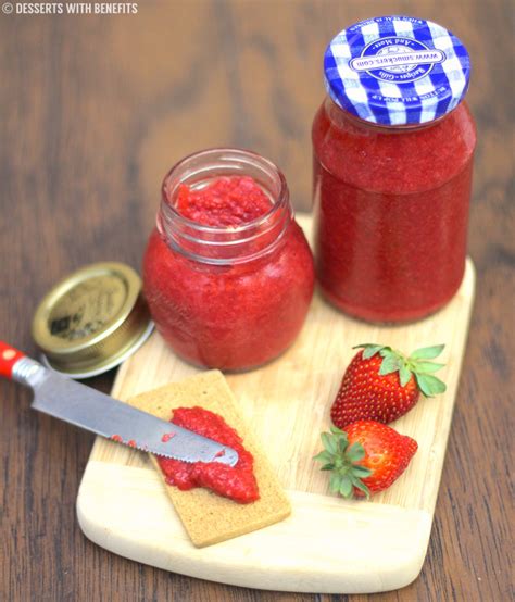 I freeze the corn on the cob in plastic. Healthy Sugar Free Strawberry Jam - Desserts with Benefits