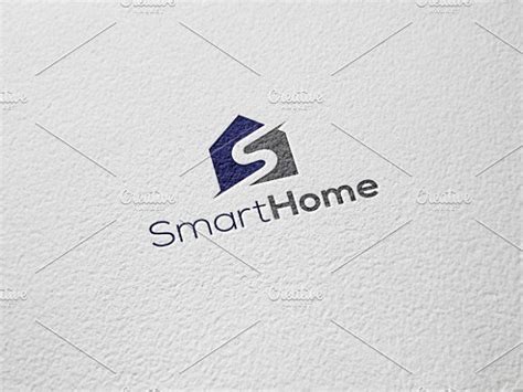 Smart Home Letter S Logo Template Logo Templates Logo Smart Logo