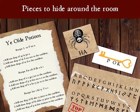 Halloween Escape Room Game For Kids Printable Halloween Party Activity