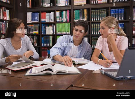 Students Studying Library High Resolution Stock Photography And Images