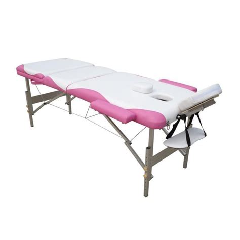 Table De Massage Alu Rose Et Blanc Achat Vente Table De Massage Table De Massage Alu Rose E