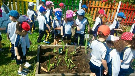 Infantil Trabajando Disfrutando Y Relajándose En El Huerto