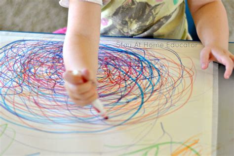 Big Scribbling Simple Art For Toddlers