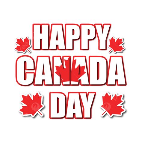Canada Maple Leaf Vector Hd Images 1st July Canada Day Text Design