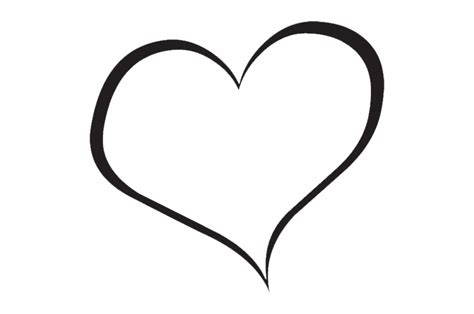 Download High Quality Heart Clipart Black And White Outline Transparent