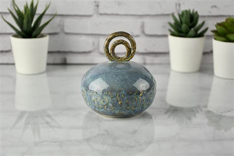 Blue Gold Salt Pepper Shaker | Fine Ceramics Online