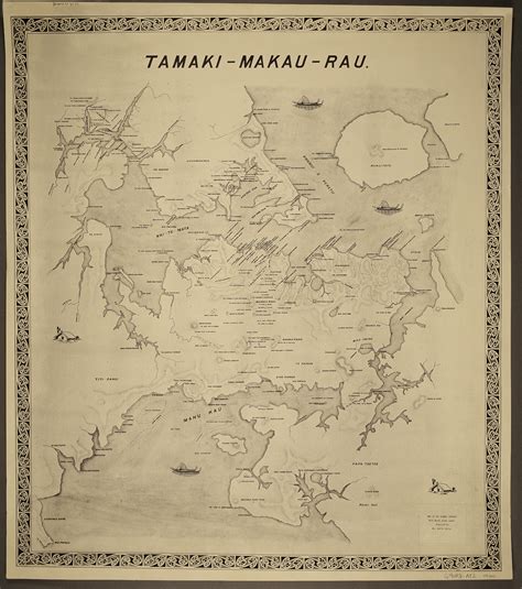 Tamaki-Makau-Rau : map of the Tamaki isthmus with Maori place names - Collections Online ...