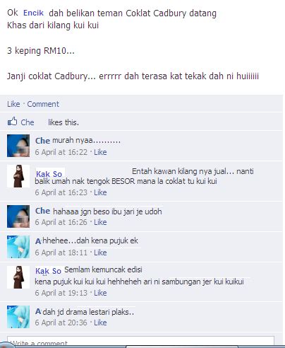 Aku rasa ni tab relaku pujuk yang hampir 90% accurate. Akaun Hidup: Coklat Rajuk