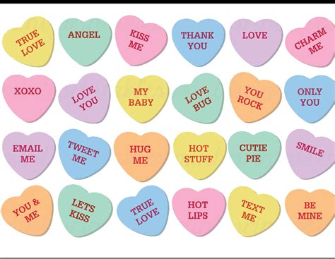 Conversation Hearts Clip Art Free 19 Free Cliparts Download Images On