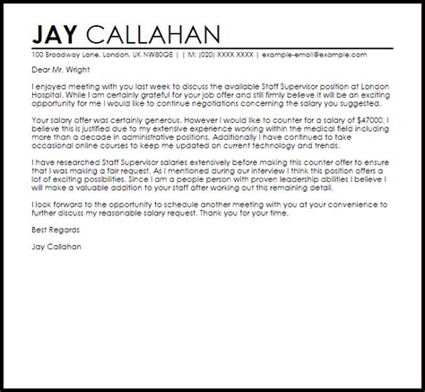 Sample termination letters for different situations. Counter Offer Letter Sample | Template Business