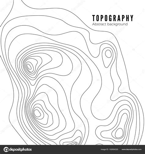 Topographic Map Contour Background Pattern Contour Landscape Map