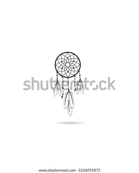 Dream Catcher Feathers Zentangle Style Vector Stock Vector Royalty