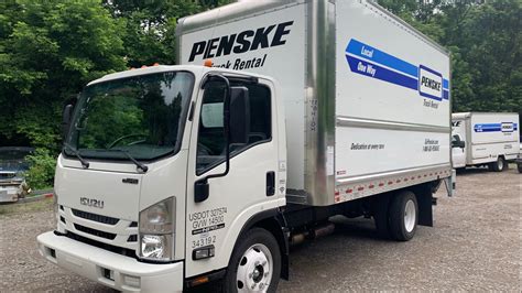 2019 Isuzu Npr Hd 16ft Penske Box Truck W Lift Gate Youtube