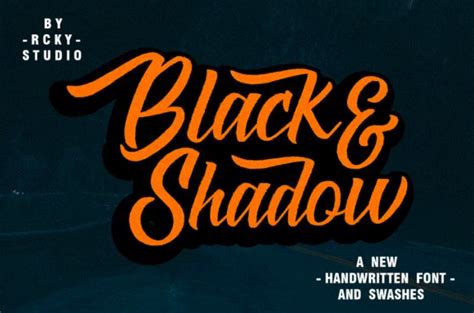 Black And Shadow Font Dafont101