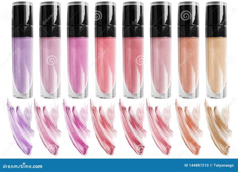 Lip Gloss Palette Isolated Stock Photo Image Of Coral 144887210