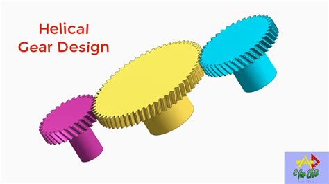 How To Design Helical Gears With Animation In Nx Unigraphics C For