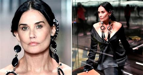 Demi Moore Sparks Plastic Surgery Rumors With Her New Look On The Fendi Runway At Haute Couture