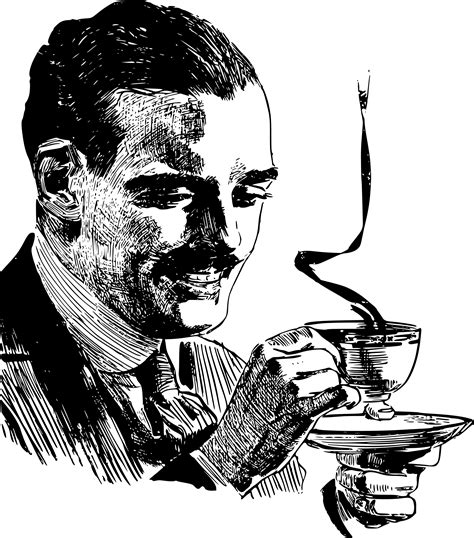 Person Drinking Coffee Png Png Image Collection